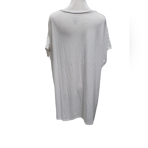 Lane Bryant Eyelet Neck Top - Picture 2 of 7